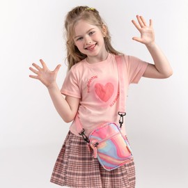 Choco Mocha Kids Purse for Girls Crossbody Purse for Kids Age 8-10 10-12, Colorful Tie Dye
