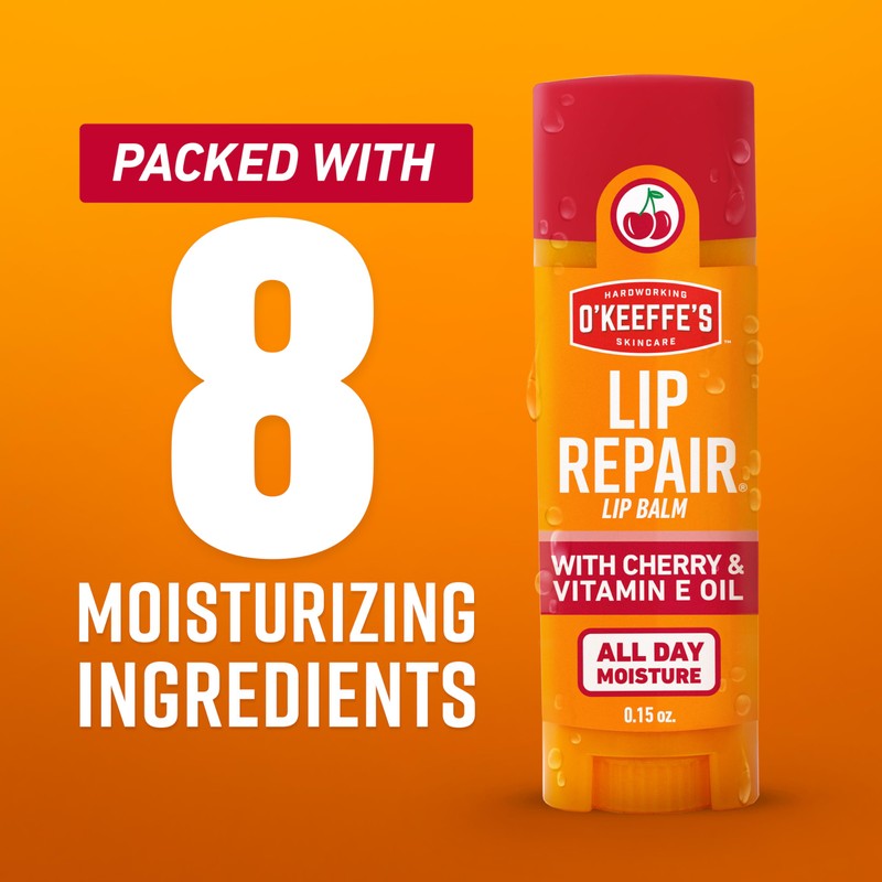 O'Keeffe's Lip Repair Lip Balm with Cherry & Vitamin E