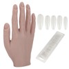 Silicone Nail Training Hand Flexible Joint Nail Art Practice Hand