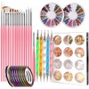 Nail Pen Designer, Teenitor Stamp Nail Art Tool with 15pcs