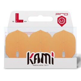 Lstyle dart flights: l1 pro kami standard shape - ultra flexible - for soft tip and steel tip darts - neon orange
