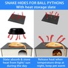 INOSCIND Large Snake Hide with Slate Reptile Hide Box Ball
