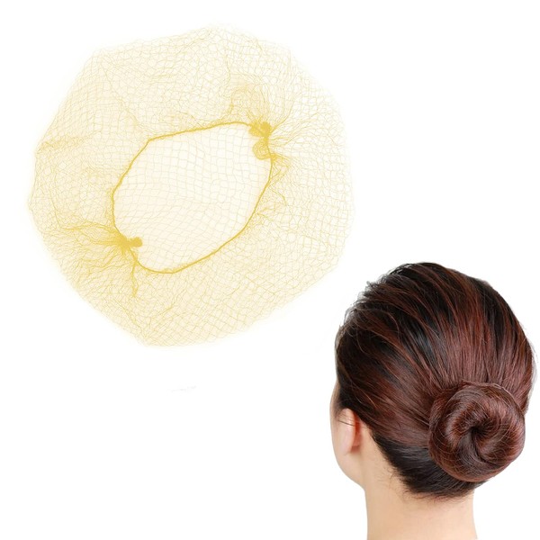 25 blond Haarnetz, unsichtbare Haarnetze, Stretch-Haarnetz, 50 cm
