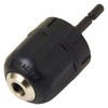 E-Value EDCK-01NB-BP Keyless Drill Chuck, Black, Chuck Diameter 0.4 inches