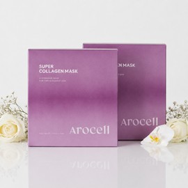 Arocell Super Collagen Mask Pack Actress Glowing Pack Choi Hwa-jeong Home Shopping Moisture Glowing Mask 12 sheets 2 / 아로셀 슈퍼콜라겐 마스크팩 여배우 쫀광팩 최화정 홈쇼핑 수분 광채 마스크 12매 2개