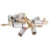 10 Pcs Banana Plugs 24K Copper Gold Plated Aluminum Case