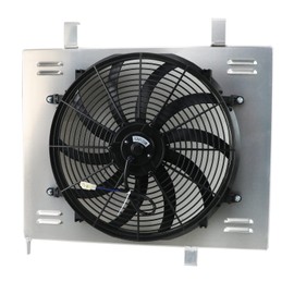 EGINCOOLER Performance Aluminum Shroud+Fan for Jeep 1987-2006 TJ Wrangler 2.4L 2.5L 4.0L 4.2L High Output Radiator Fan