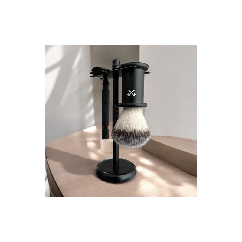 Woodsman - Kit De Afeitado Woodsman Con Base, Brocha Y