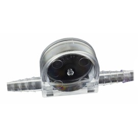 Flow Indicator Laboratory Quality LiquiMobil Made of Styrene Acrylonitrile (SAN) in Black for 6 to 11 mm Inner Diameter Hoses