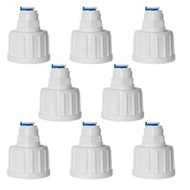 PAROAD 8 pieces I-Shape Quick Fitting, 3/4 Inch Female to 1/4 Inch Push Fit Quick Connector for Water Filter Hose, Reverse Osmosis, Water Installations (3/4 to 1/4 Inch (19.05 mm to 6.35 mm))
