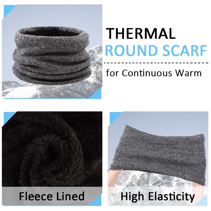 Set de Bufanda, Gorro y Guantes Invierno Unisex para Hombre