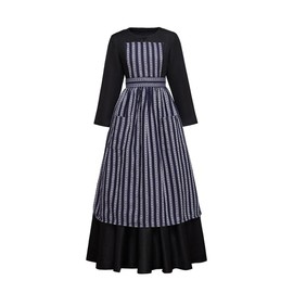 VEECOOCOS Movie Sound of Music Costume Maria Nun Costume Dress with Apron-XL
