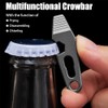 EDC Pry Bar, TC4 Titanium Keychain Multi Tool with Bottle