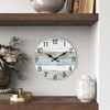 CHYLIN Wall Clock 12 Inch Bathroom Clock, Rustic Wall Clocks