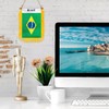 ZXvZYT 3 X 5 Inch Brazil Window Hanging Flag Brazilian