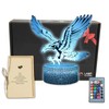 Eagle Bird 3D Illusion Bedroom Decor Night Light Table Lamp