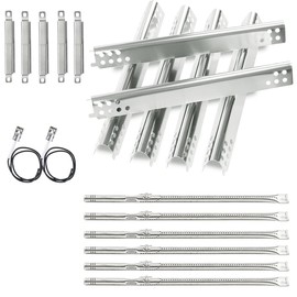 Grill Repair Parts for Charbroil Performance 6 Burner 463244819 463238218 463276517 463276617 466245917 463277918 463274819, G470-5200-W1 Burner Tube 470-0004-W1A Heat Plate for 6 Burner 463244819