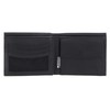 Oxmox Leather Wallet RFID Protect, Lizard Embossed Black, Classic