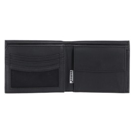 Oxmox Leather Wallet RFID Protect, Lizard Embossed Black, Classic
