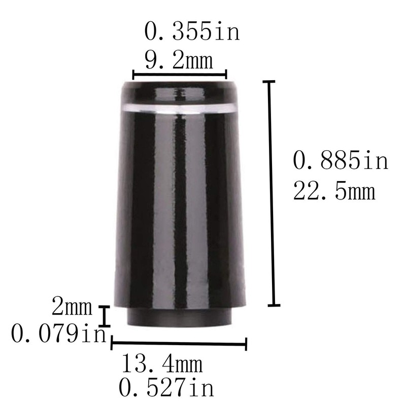 Golf Builder 10pcs Custom Black Tip Size .355 Golf Ferrules