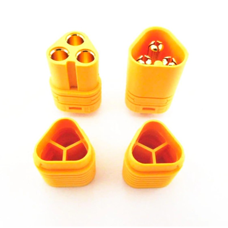 VUNIVERSUM Premium MT60 3 Pin Gold Plug Socket for Multirotor
