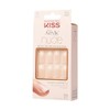 Kiss Salon Acrylic Nude French Nails, Cashmere, 31 Count