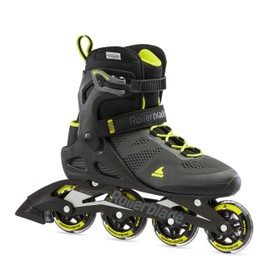 Rollerblade Macroblade 80 Men's Adult Fitness Inline Skate, Black and Lime, Performance Inline Skates