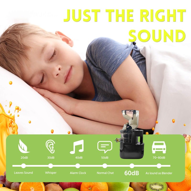 Cold Press Juicer Machines Slow Masticating High Yield Pulp separation