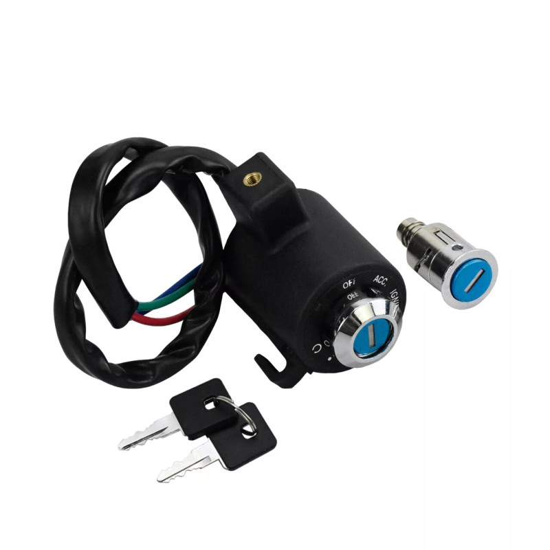 HCMOTORKU Ignition Switch w/ Tail Box Lock Keys For Harley