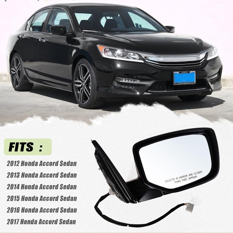 Lqito Right Passenger side Mirror Fits 2013-2017 Honda Accord Sedan/Coupe