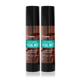 Hydrating Facial Mist Spray – Organic, Vegan Toner with Rosewater, Witch Hazel, & Red African Tea – Pore Minimizing for Sensitive Skin – Cruelty-Free Skin Care by Mambino Organics, 2-Pack 4 floz