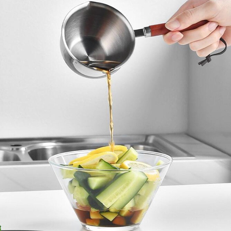 Mini Butter Warmer Pan Stainless Steel Quick Oil Warmer Pot