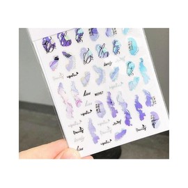 Silver Marble Stripes Nail Stickers Color Block Stripes Geometric Figures Wg987 Silver Nail Wraps Art Stickers Manicure Supplies for Women for Home Nails Full Long Lasting Easy Apply and Remove