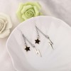 MAOFAED Musician Inspired Gift, Lightning And Black Star Dangle Earring