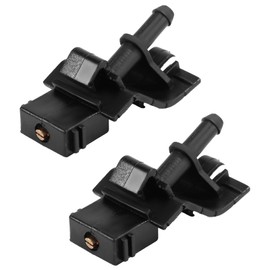 Lyreh 2pcs Front Windshield Washer Nozzles, Black Plastic Windshield Sprayer Nozzle Compatible with Scion & More, Replaces OEM #85381-12300