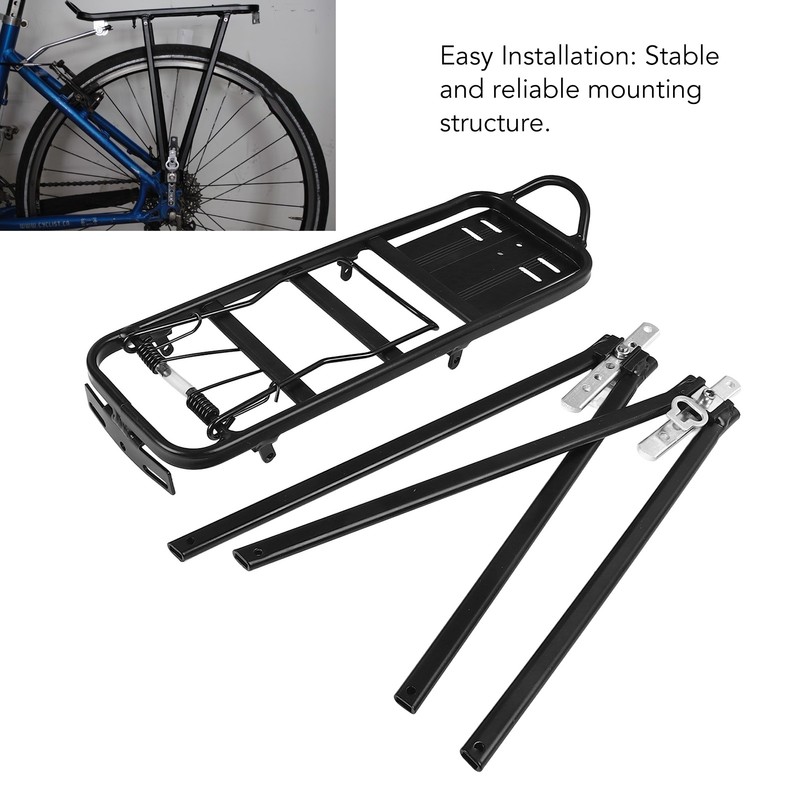 Rear Bike Rack Cargo Rack 154lb Load Aluminium Alloy Touring