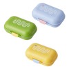 3 Piece Soap Dish, Portable Soap Dish, Drain Soap Dish,