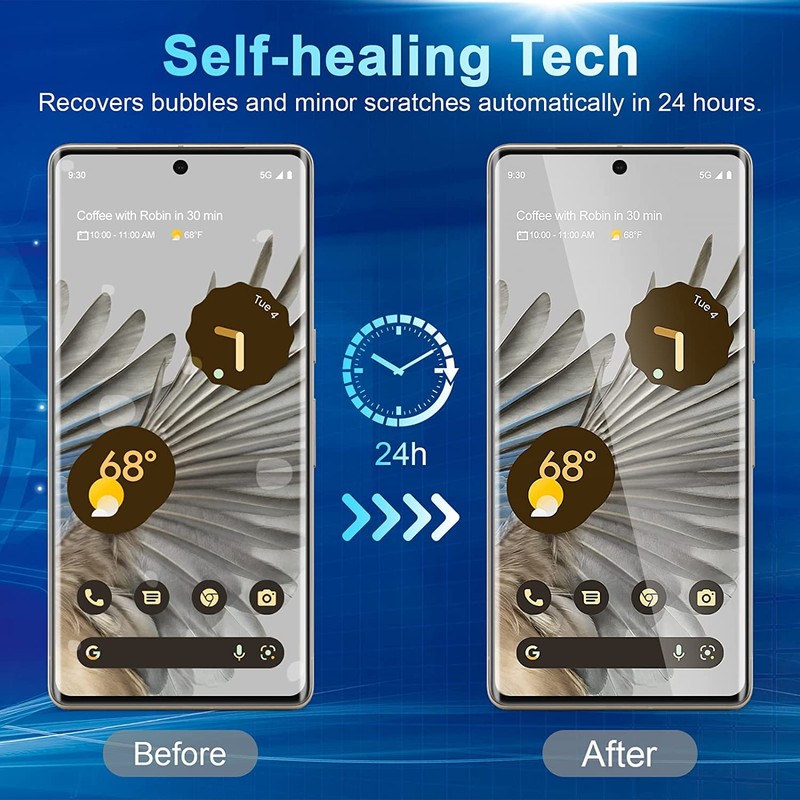 CWQZGUF Screen Protector Compatible with Pixel 7 Pro 5G, [3+3