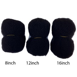 12" 100% Afro Kinky Bulk Human Hair Extensions for Dreadlocks and Repair Existing Curls