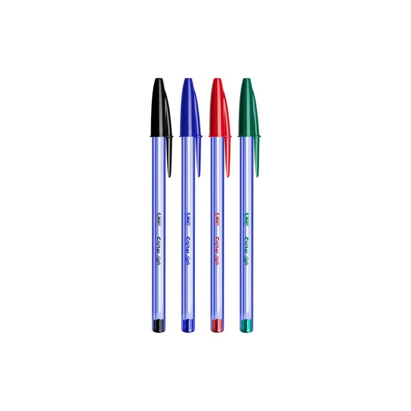 Bic Cristal Soft Ballpoint Pen - Medium Tip (1.2mm) with