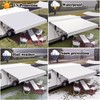 CYLAND RV Awning Fabric Replacement,18.5oz Outdoor Vinyl Camper Trailer Motorized