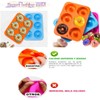 Molde de silicona para hornear rosquillas de 6 cavidades (paquete