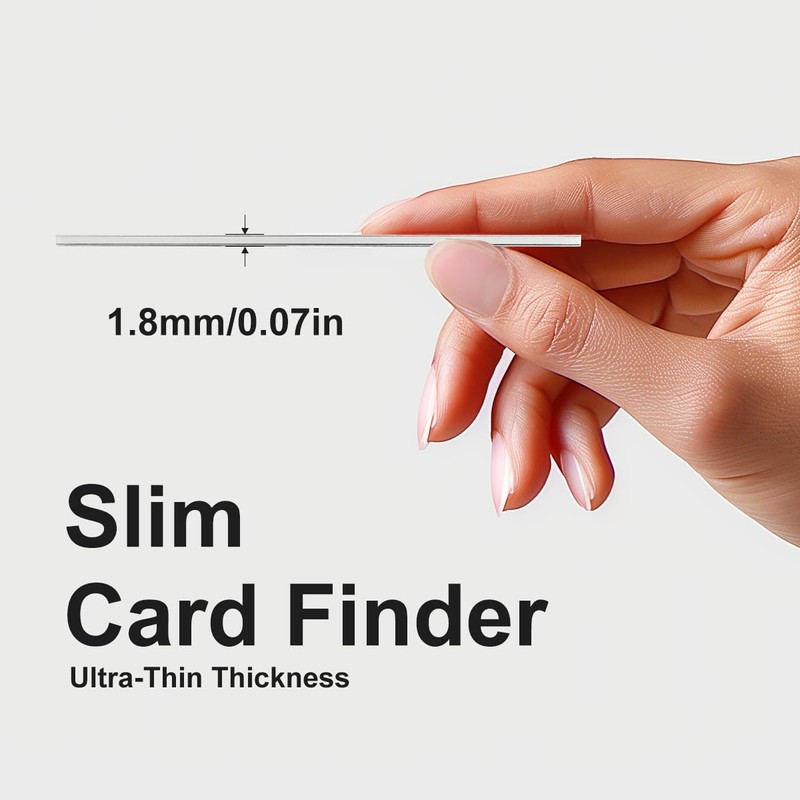 Wallet Tracker Card 2 Pack, Works with Apple Find My