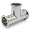 QiiMii SS304 Sanitary Vacuum Fittings - KF-40 Tri Clamp Tee
