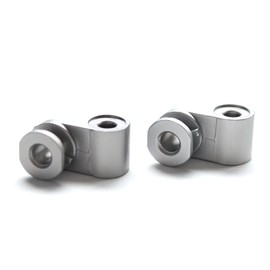 iParto - Juego de bisagras de metal para eje giratorio de repuesto compatible con QC35 Bose QuietComfort 35 II/QC35 I/QC45/QC25 Auriculares con herramientas color plateado