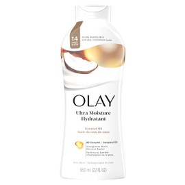 Olay Body Wash for Women, Ultra Moisture, 24hr Moisturizing, Hydrating & Refreshing, B3 Vitamin Complex, Free of Parabens & Phthalates, For All Skin Types, Coconut Oil Scent, 22 fl oz (Pack of 4)
