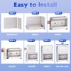PKNYBZH Galvanized Metal Pet Food Station for Indoor & Outdoor