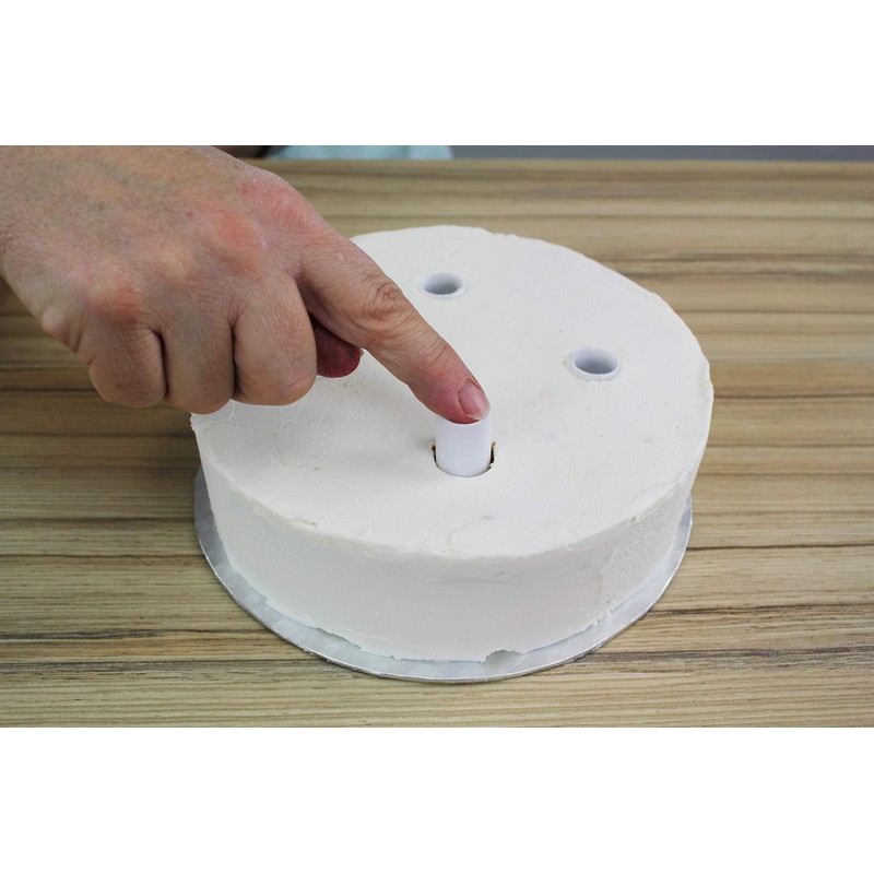 PME 12.5-Inch White Plastic Hollow Pillars, Pack of 4