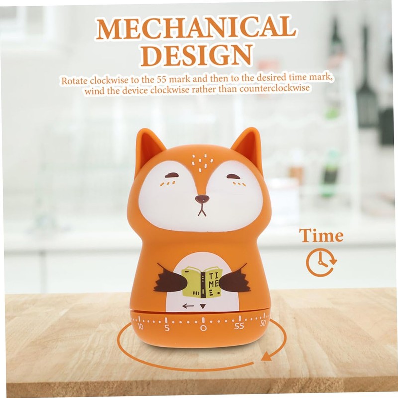 iplusmile 2Pcs Adorable Cartoon Animal Timer for Cooking and Management