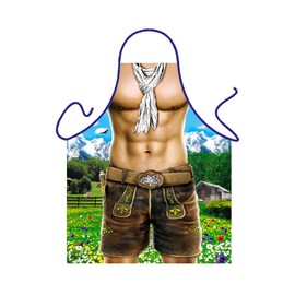 Apron for men - Alpenboy with six-pack